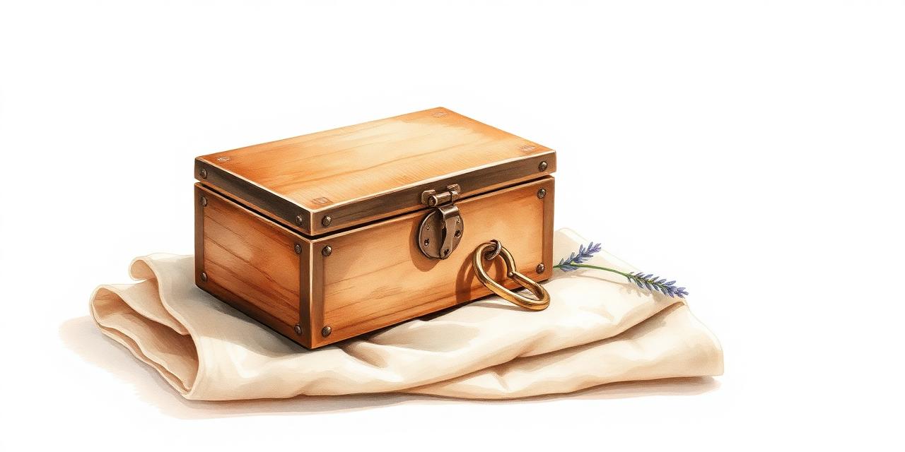 Akvarell-illustrasjon: hengelås og dokument som symboliserer personvern i MatVenn